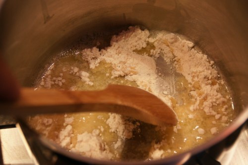 Mix until flour is blended completely with the butter