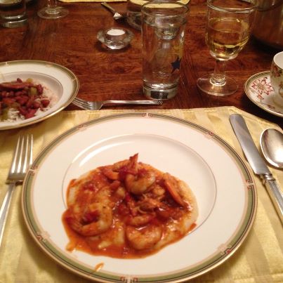 The sauce, the grits, the shrimp!  YUMMY!