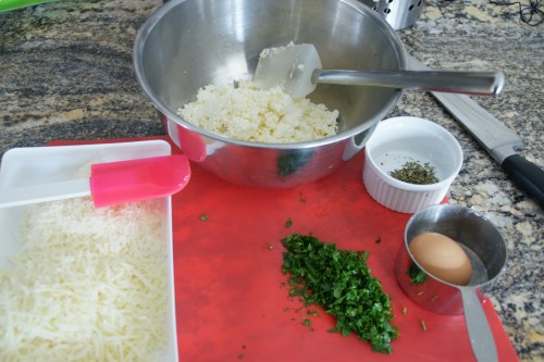 Three cheeses and some herbs!