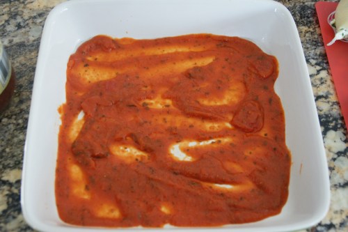 Just a thin coat so the shells won't stick!