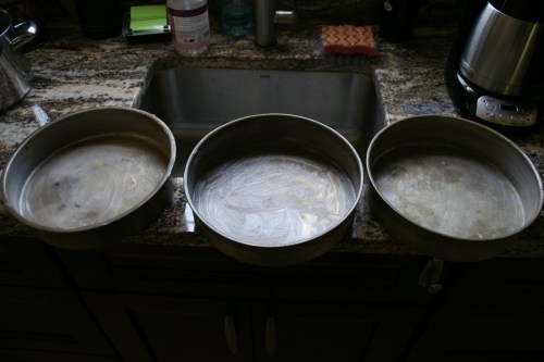 3 pans x 3 for 9 layers.  Too bad #10!