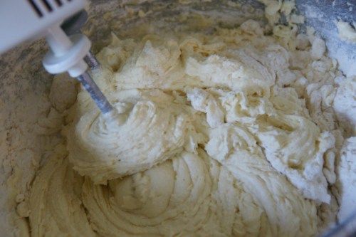 The batter will be very thick and dense, almost like a paste