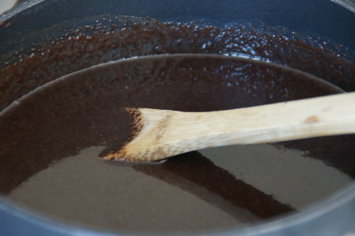 Cook frosting for 10 minutes til shiny and smooth