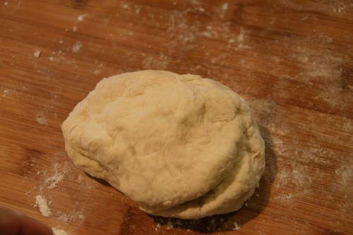 You can see where I last folded the dough
