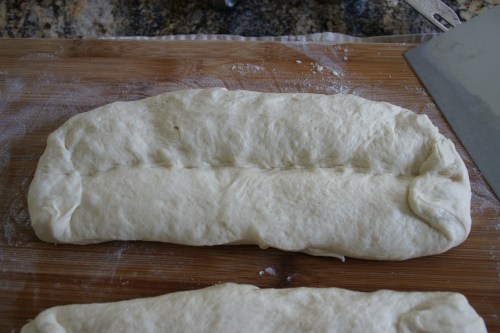The center line is really just a guideline for when you fold the dough on itself