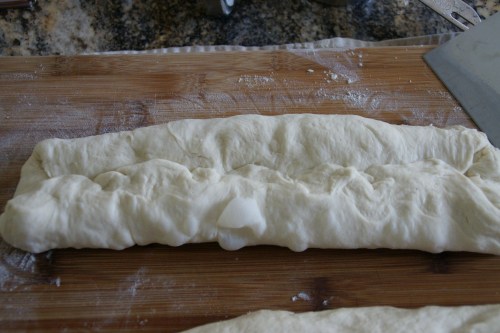 See that air bubble in the middle of the second fold? If that happens, do not pop it or smush it down!