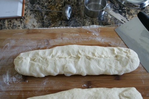 The loaf is soft, flat and puffy-- ready for the final rise!