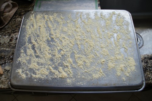 This is my makeshift bread peel!