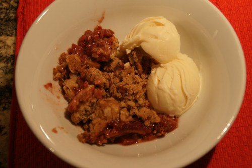 Crumble a la mode!
