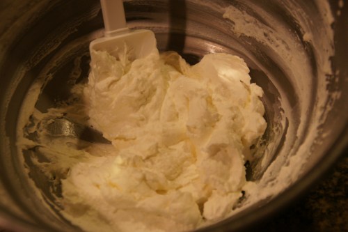 I over beat this cream, for sure.  It was almost like butter...