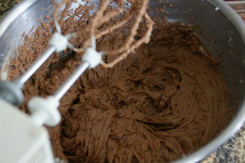 Even with the water, the resulting mixture is pretty thick