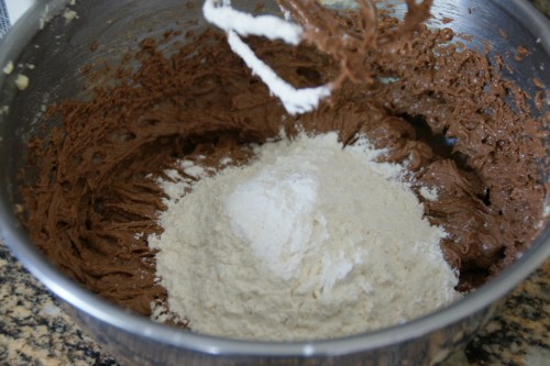 About 1/3 of the flour