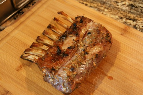 Beautifully browned and fragrant!  Resist cutting right away...