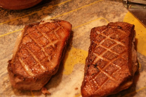 The duck skin is delicious!