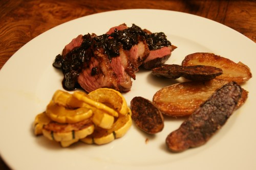 This was my plate; I think Kurt ate an entire breast (almost).