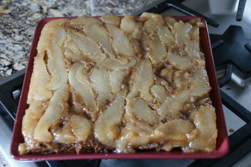 Ken, who doesn't care for the grainy texture (stone cells) of pears, LOVES this cake.