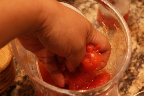 You need to break down the tomatoes so they cook faster