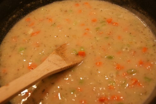 If the sauce is too thick, you can add more broth if you have it.  Water will also do!