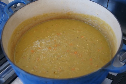 After 2 hours-- the soup is thick and rich!