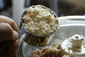 Almond flour - it's a little clumpy here because I keep it in the freezer.