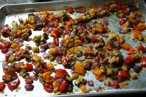 Caramelized, soft and much reduced in volume.