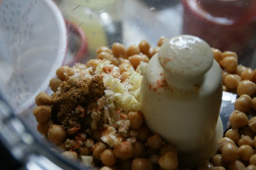 Chickpeas and seasonings
