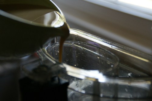 Oil to emulsify to creamy silkiness!