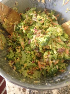 My FB post of Kurt's slaw